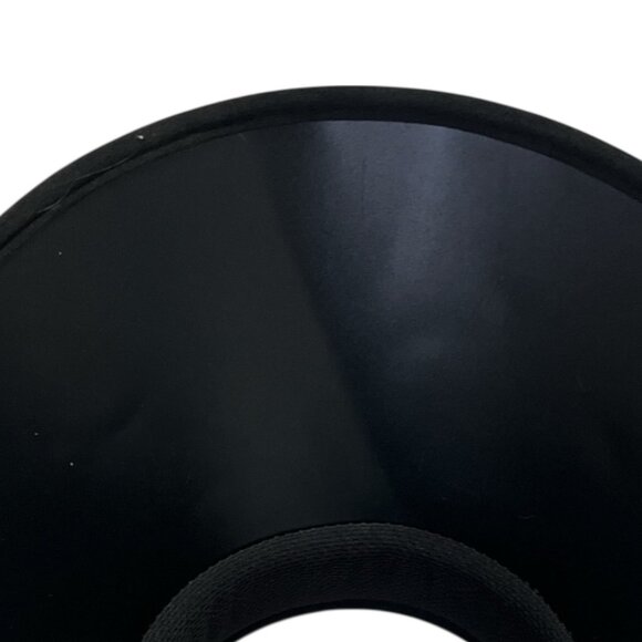 Women’s Wide Brim Straw Sun Visor Hat Black Trim Adjustable Golf Tennis Beach - Picture 6 of 7